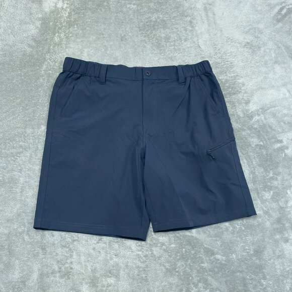 Weatherproof Vintage Mens Navy Blue Stretch Shorts Size 36 a1051 - Picture 1 of 6